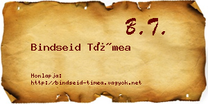 Bindseid Tímea névjegykártya